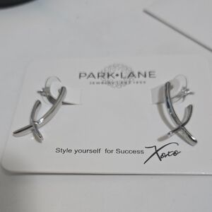 Park Lane Silver Cross Earrings